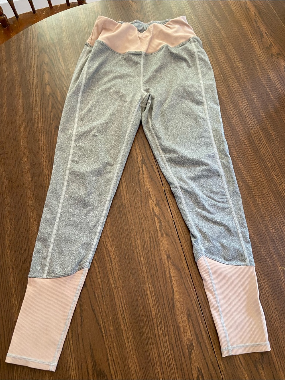 White Birch Gray Active Leggings Size Small